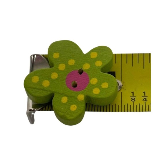 Shank Two hole Novelty Hand Painted Buttons lot of 14 Flowers Tea Pot Polar Bear - Picture 4 of 15